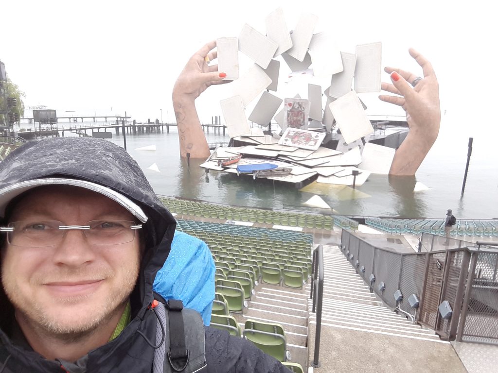Seebühne in Bregenz - es regnet!