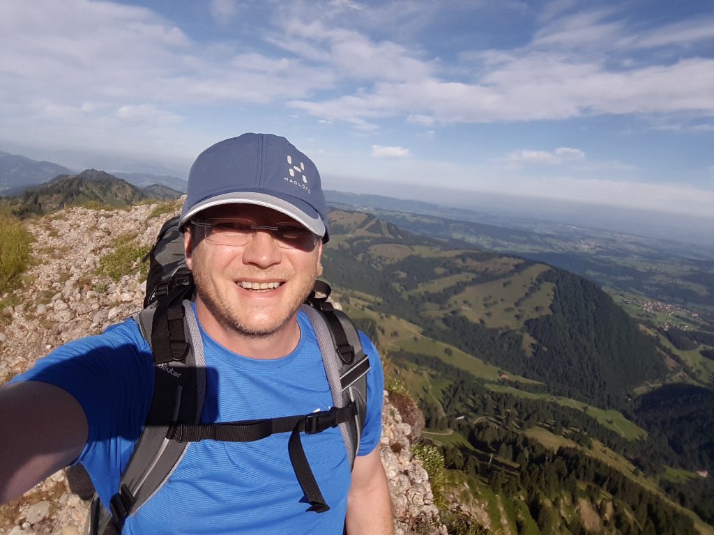 Im Hintergrund der Bodensee - irgendwo!