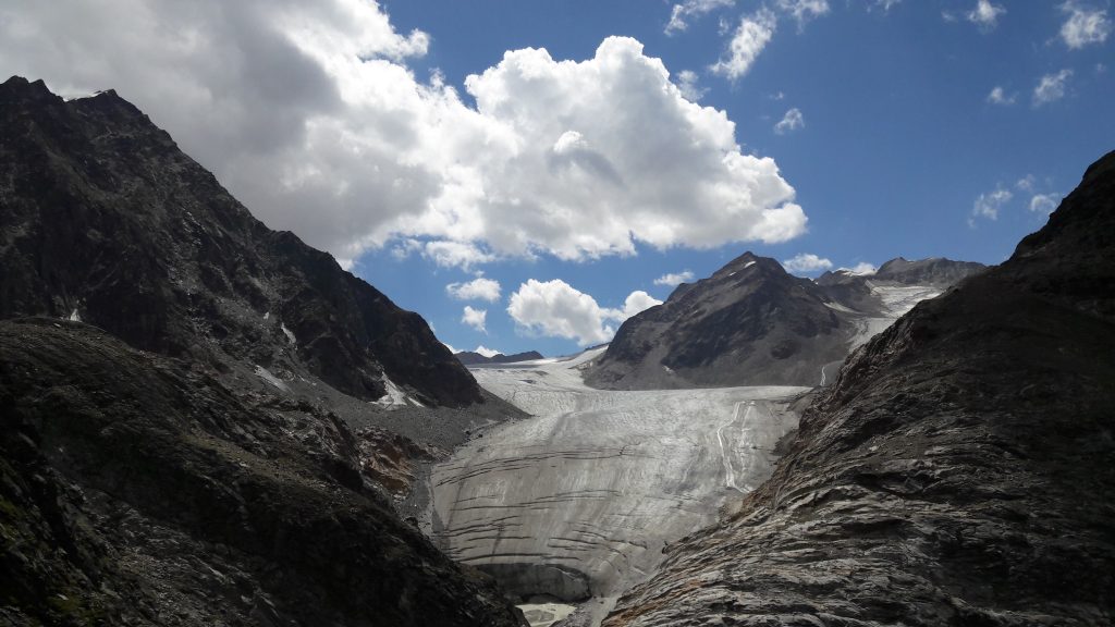 Gletscher in der Nähe der Braunschweiger Hütte.