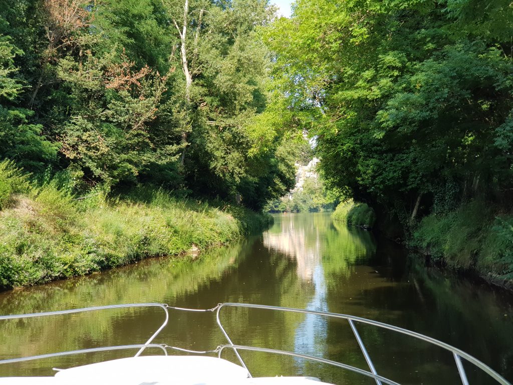 Mit dem Boot auf dem Lot