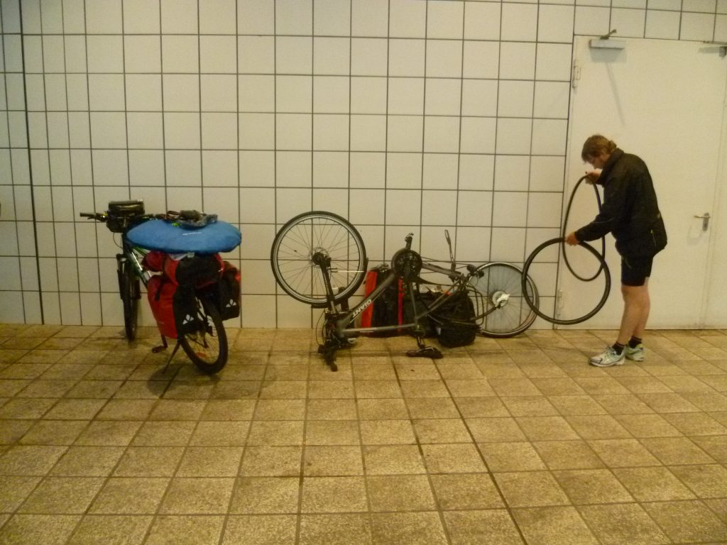 Reifenpanne in Ludwigshafen