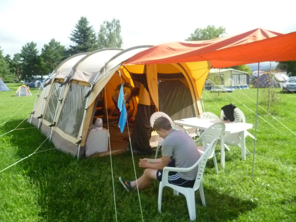 Auf dem Zeltplatz in der Slowakei