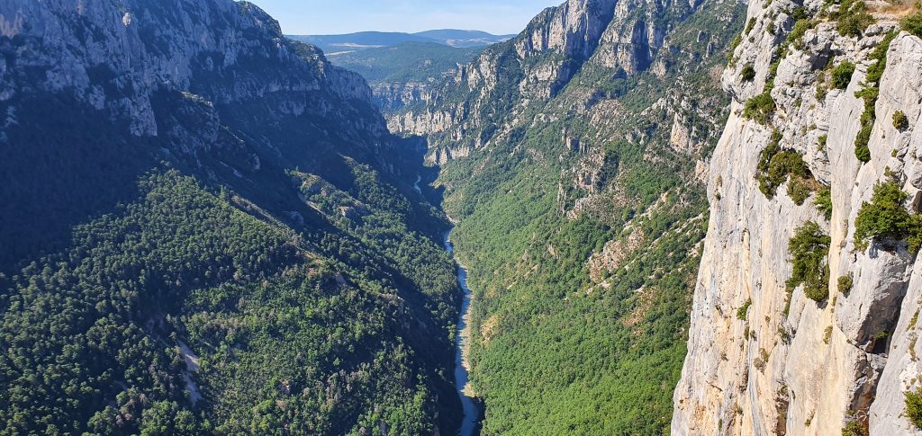 Kurz vor dem Einstieg in die Schlucht - Blick von oben