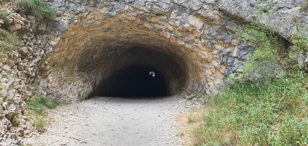Der "kurze" Tunnel (der andere hat eine Länge von ca. 700 m)