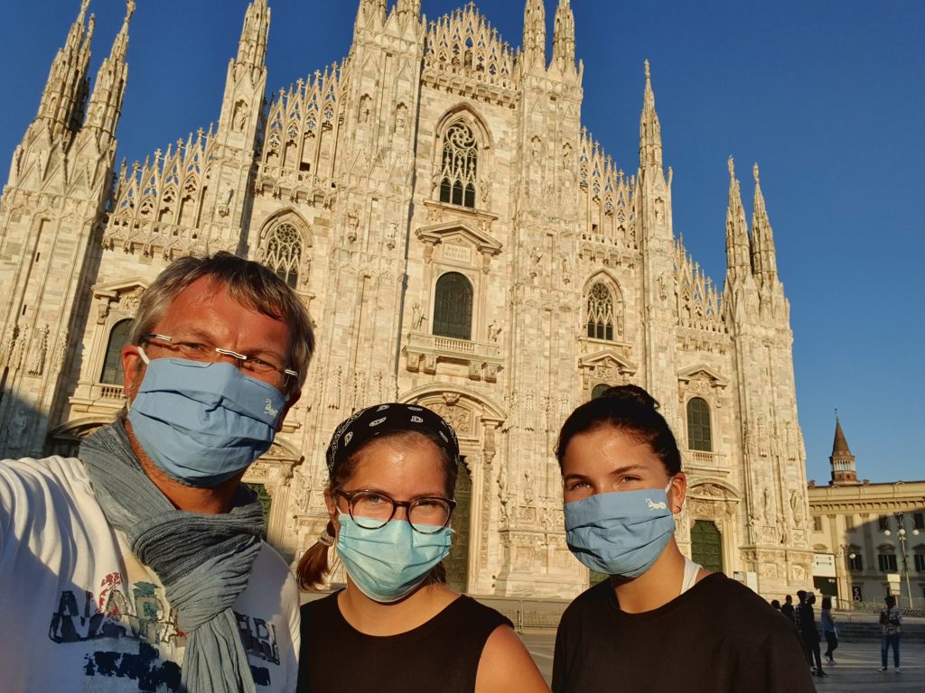 Sonnenuntergang am Mailänder Dom
