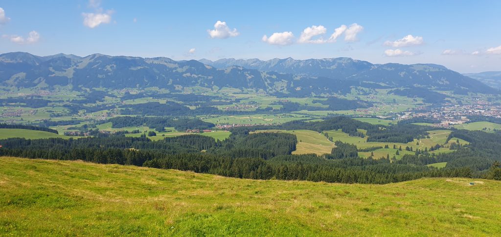 Blick auf die Nagelfluhkette